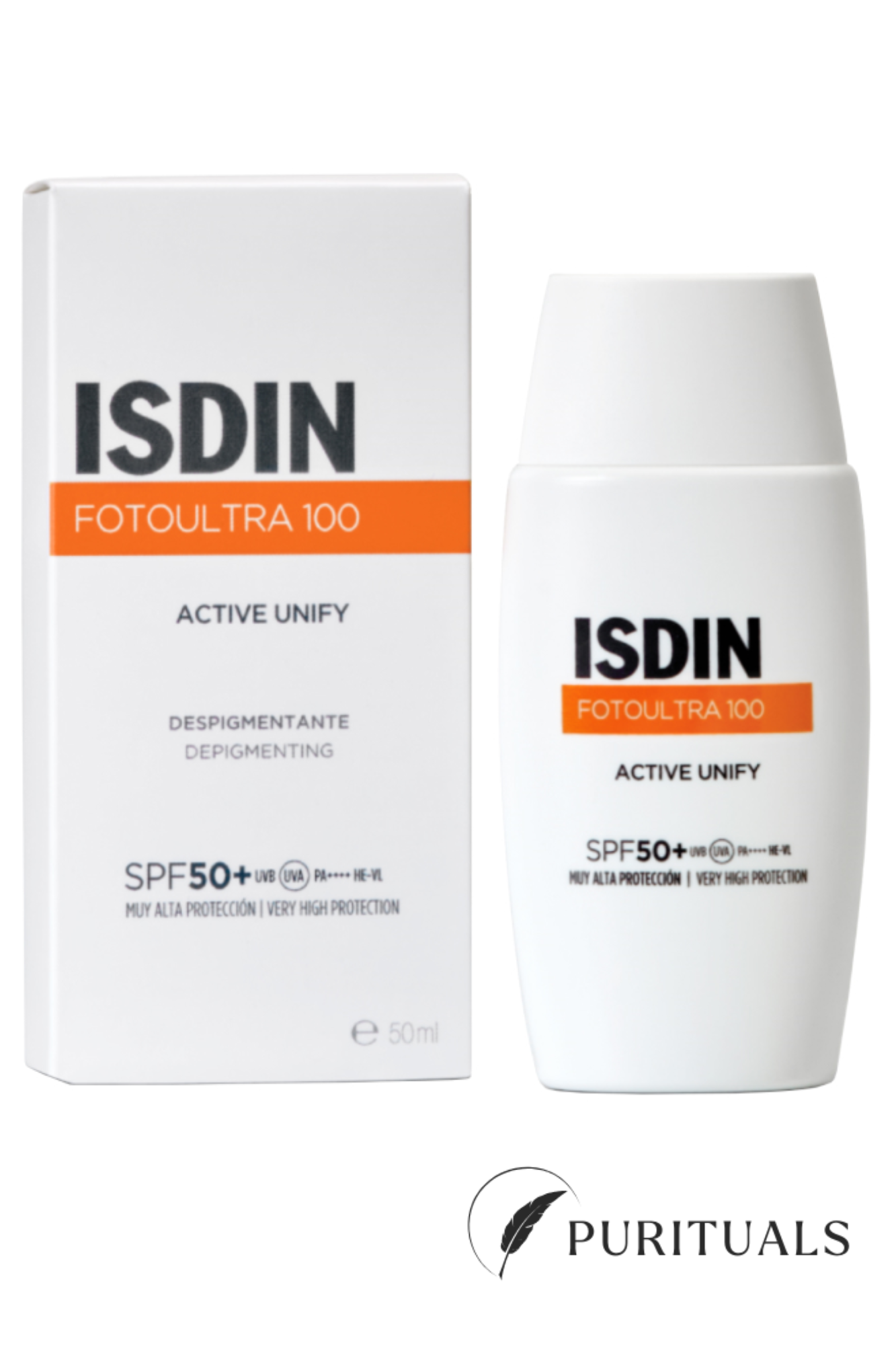 ISDIN ECRAN ACTIVE UNIFY FUSION FLUID INVISIBLE SPF 50+ 50ML
