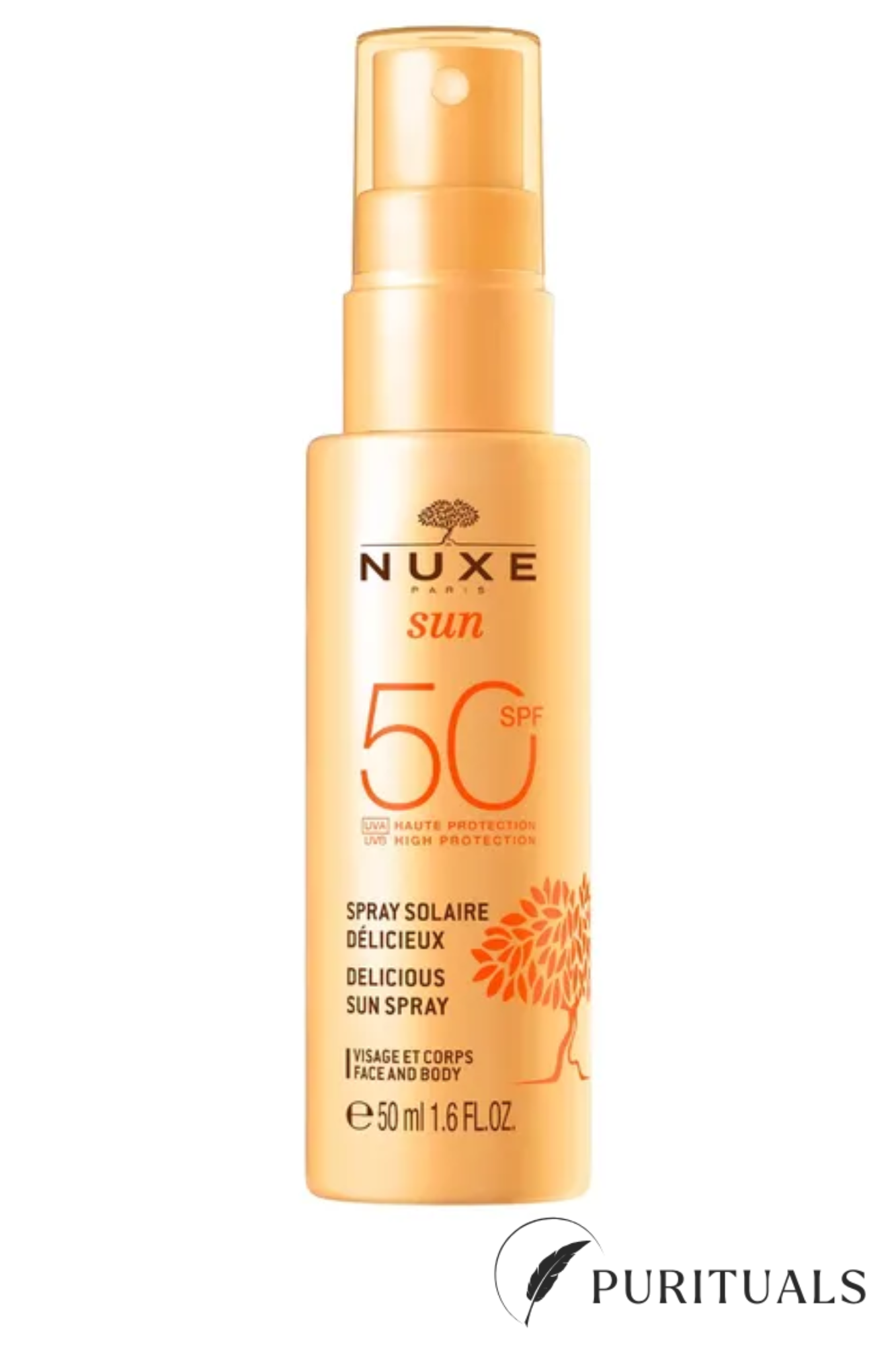 NUXE SUN SPRAY SOLAIRE SPF50 VISAGE ET CORPS 150ML