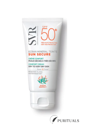 SUN SECURE Écran Minéral Teinté SPF50+ – Peaux sèches à très sèches 50ML