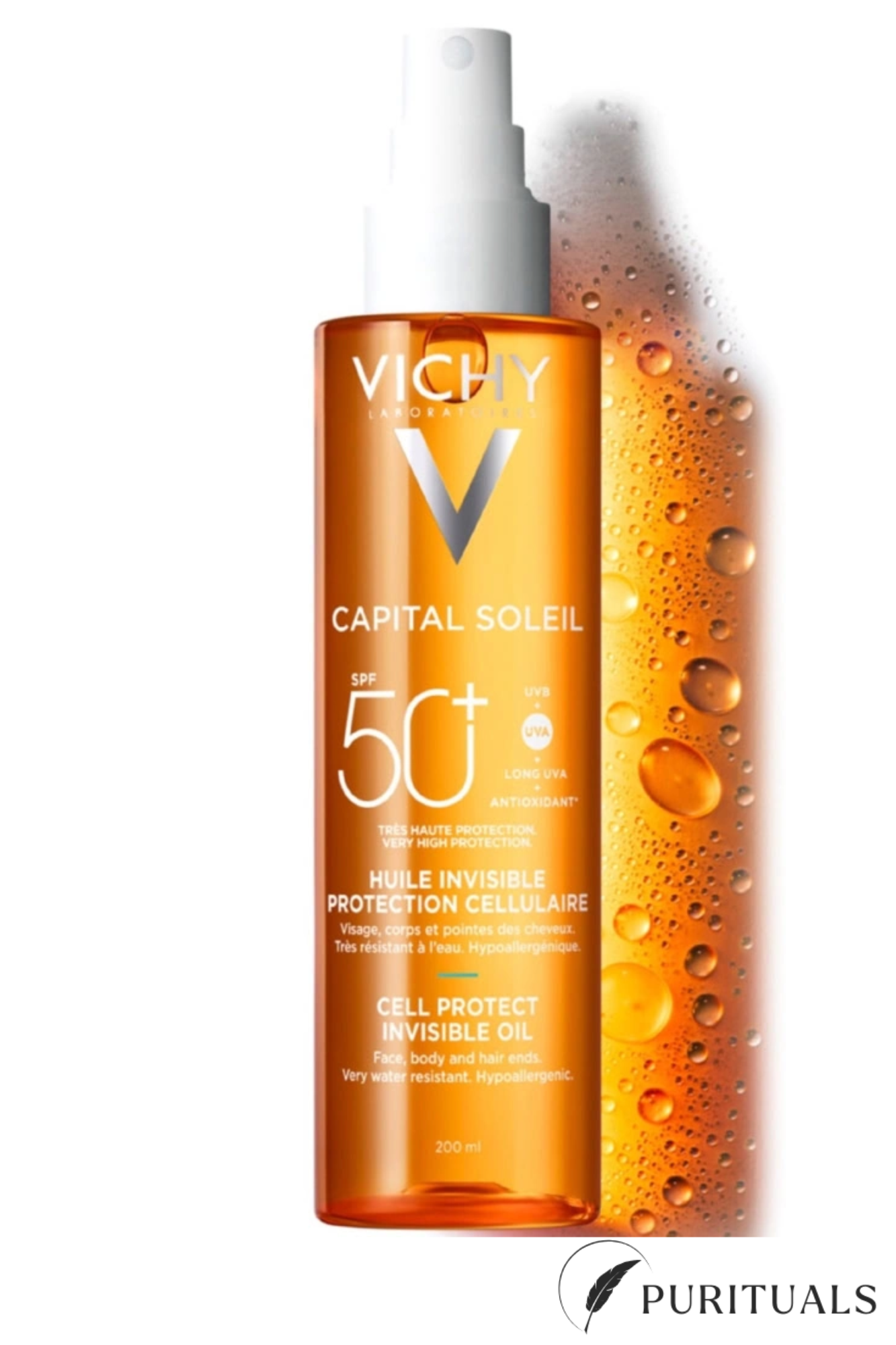VICHY CAPITAL SOLEIL HUILE DE PROTECTION CELLULAIRE SPF50+ 200ML